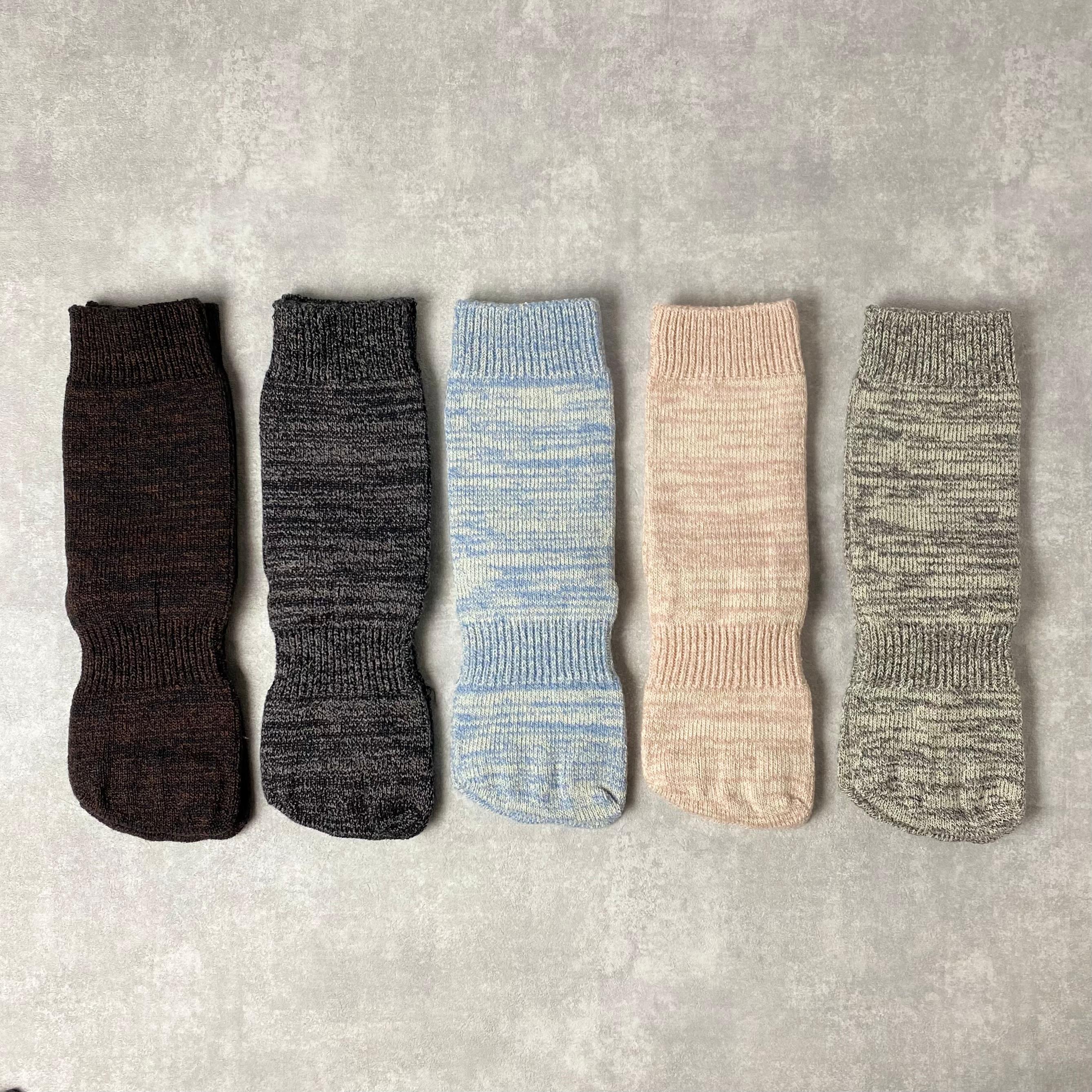 靴を脱いでも恥ずかしくない シークレットな5本指靴下　綿×和紙