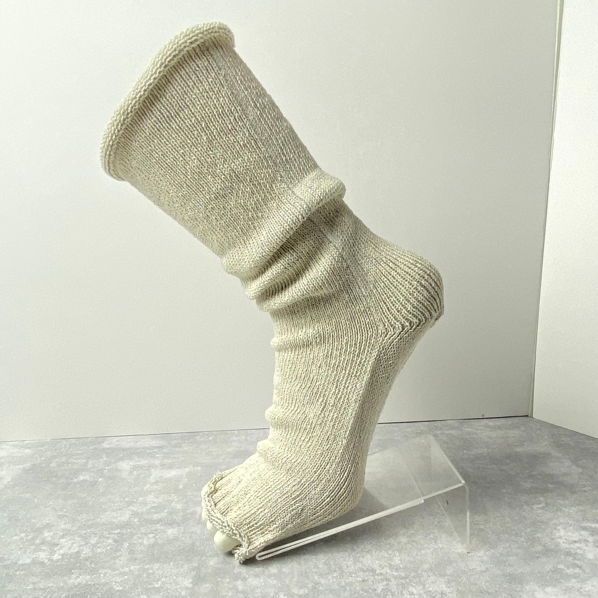 お家でも!シークレットな5本指靴下 和紙混オープントゥタイプ | 4枚目