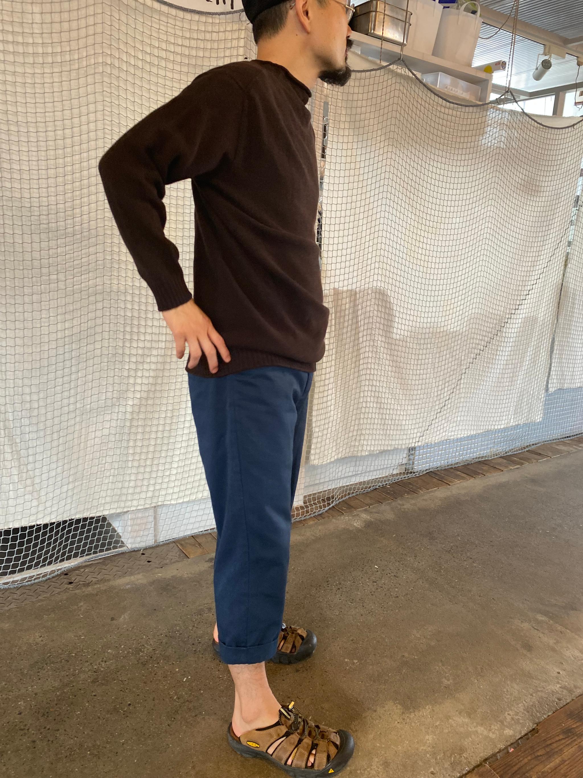 縫い目のないウールニット ブラウン | 11枚目